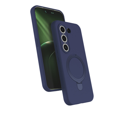 Tecno Camon 50 Case M-safe with Charging Stand for Zore Samara Cover Navy blue