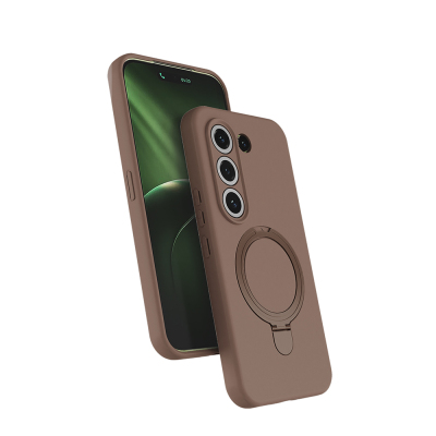 Tecno Camon 50 Kılıf M-safe Şarj Özellikli Standlı Zore Samara Kapak Desert Gold