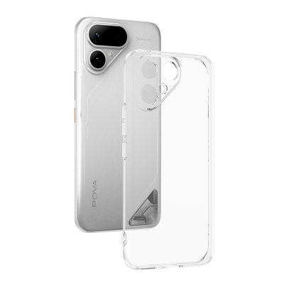 Tecno Pova Curve 2 Case Zore Super Silicone Cover Şeffaf