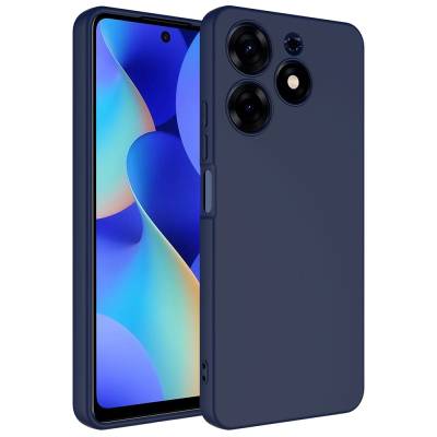 Tecno Spark 10 Pro Case Zore Mara Lansman Cover Navy blue