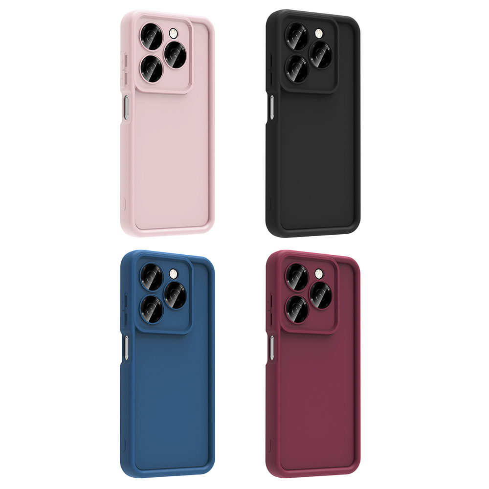 Tecno Spark 20 Kılıf Kamera Korumalı Zore Ananas Kapak - 14