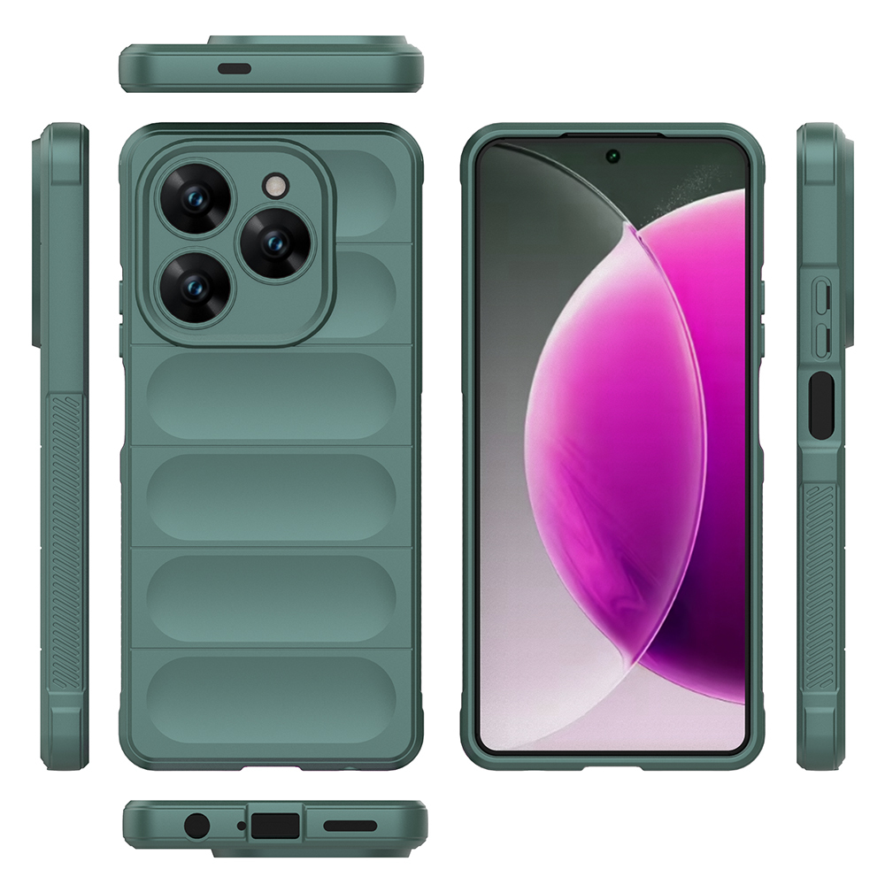 Tecno Spark 20 Pro 4G Kılıf Esnek TPU Oyuklu Arka Yüzey Tasarımlı Zore Etnik Silikon Kapak - 20