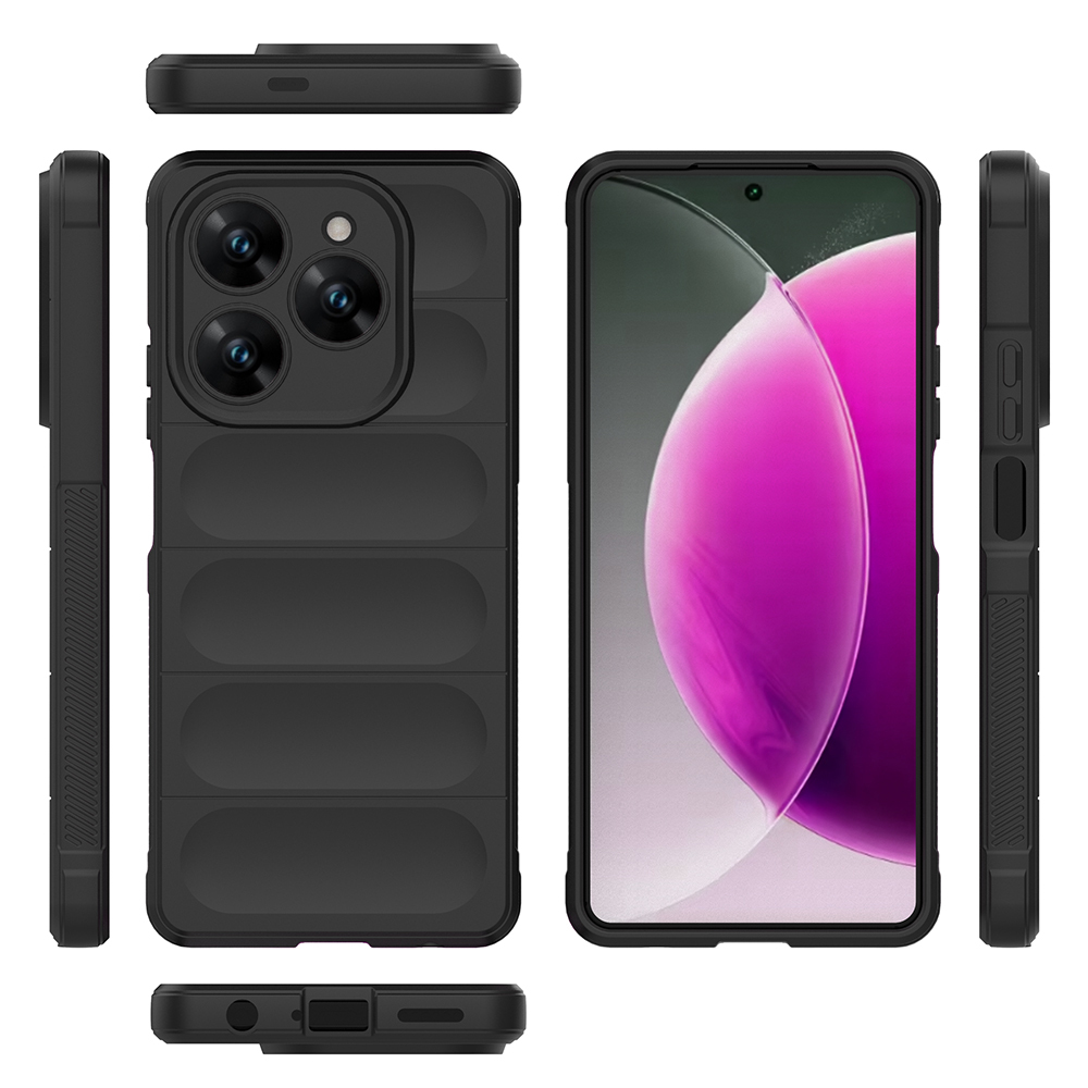 Tecno Spark 20 Pro 4G Kılıf Esnek TPU Oyuklu Arka Yüzey Tasarımlı Zore Etnik Silikon Kapak - 21