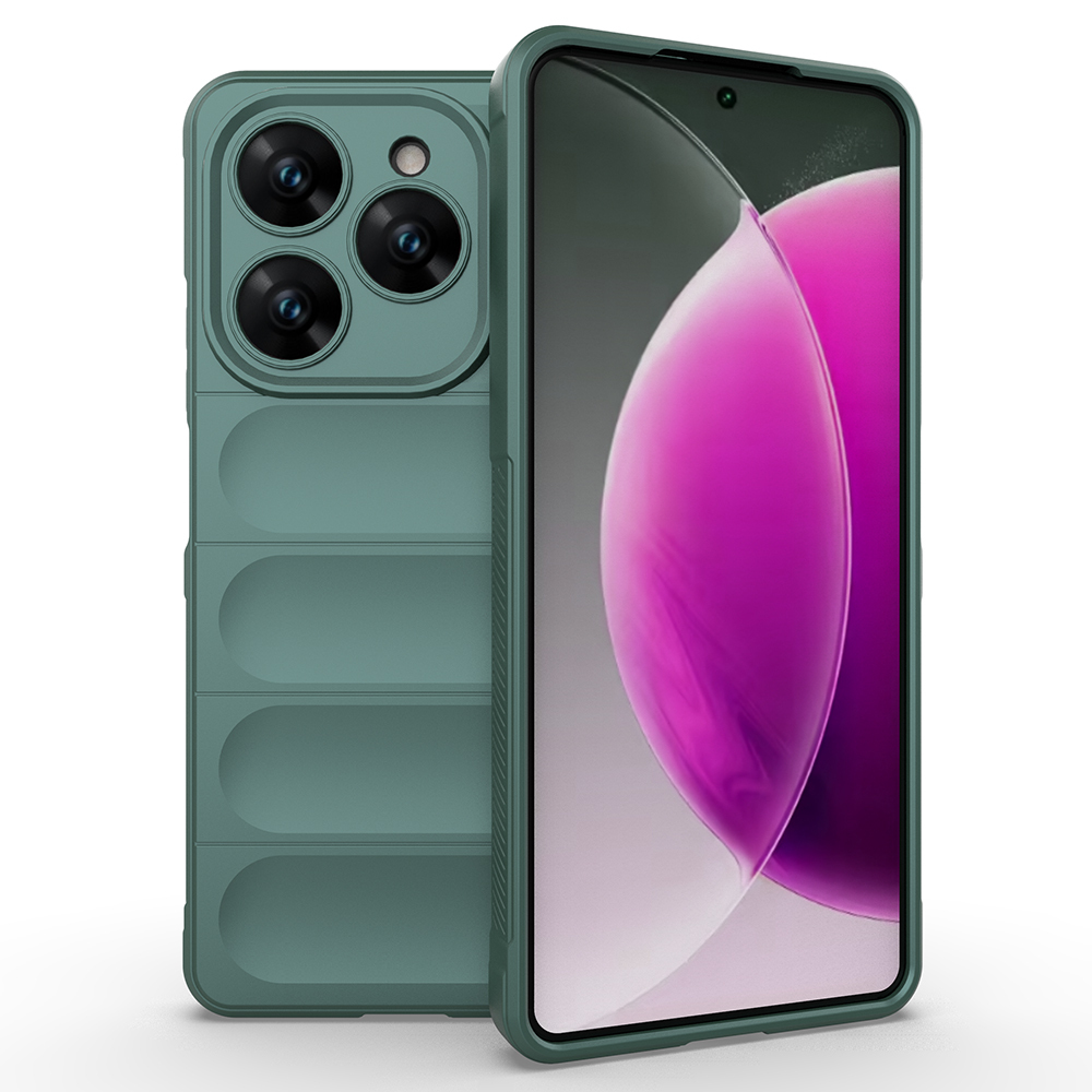 Tecno Spark 20 Pro 4G Kılıf Esnek TPU Oyuklu Arka Yüzey Tasarımlı Zore Etnik Silikon Kapak - 1