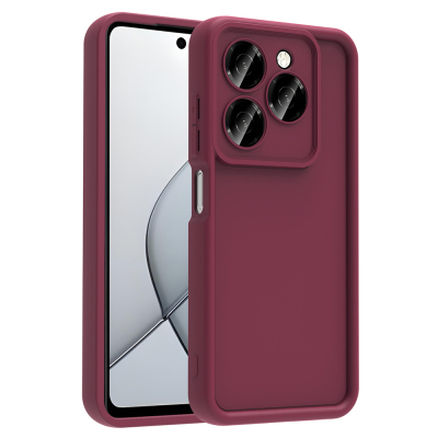 Tecno Spark 20C Case Camera Protection Zore Ananas Cover Plum