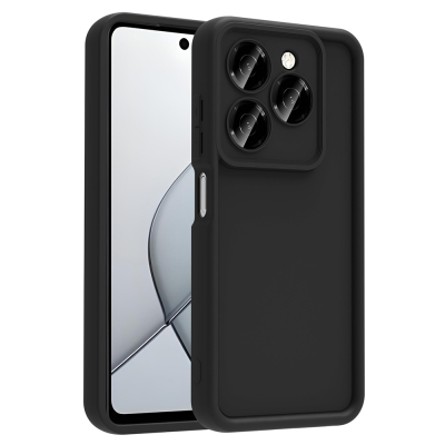 Tecno Spark 20C Case Camera Protection Zore Ananas Cover Black