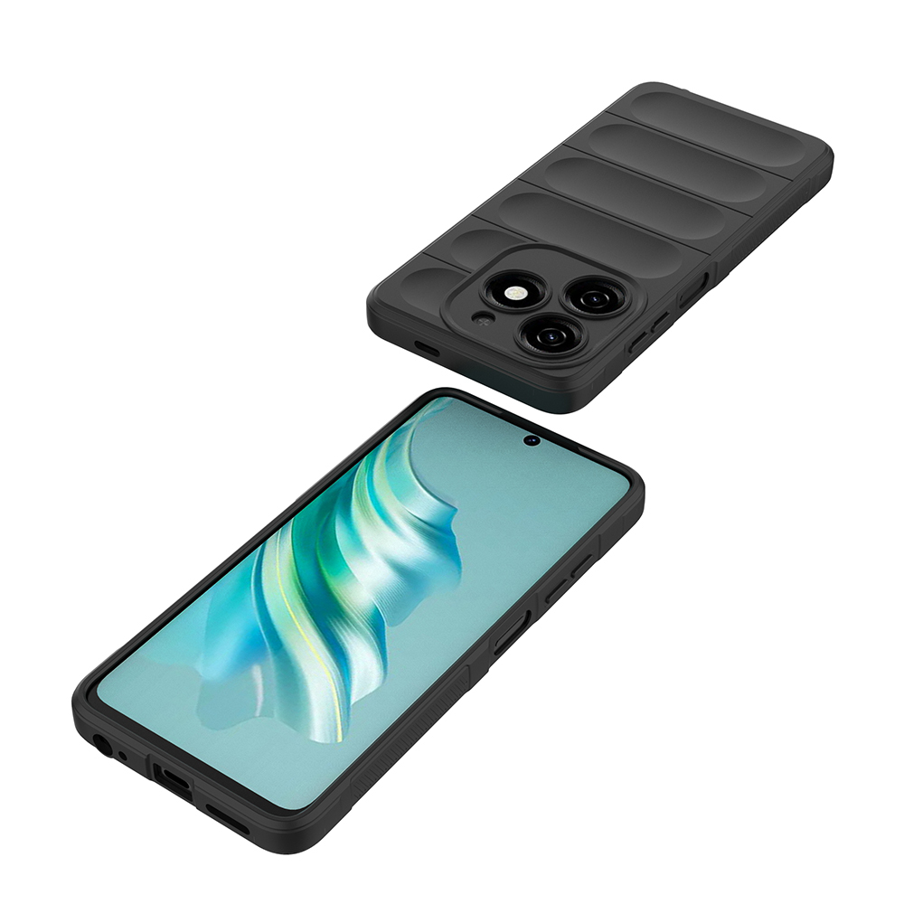 Tecno Spark 20C Kılıf Esnek TPU Oyuklu Arka Yüzey Tasarımlı Zore Etnik Silikon Kapak - 9