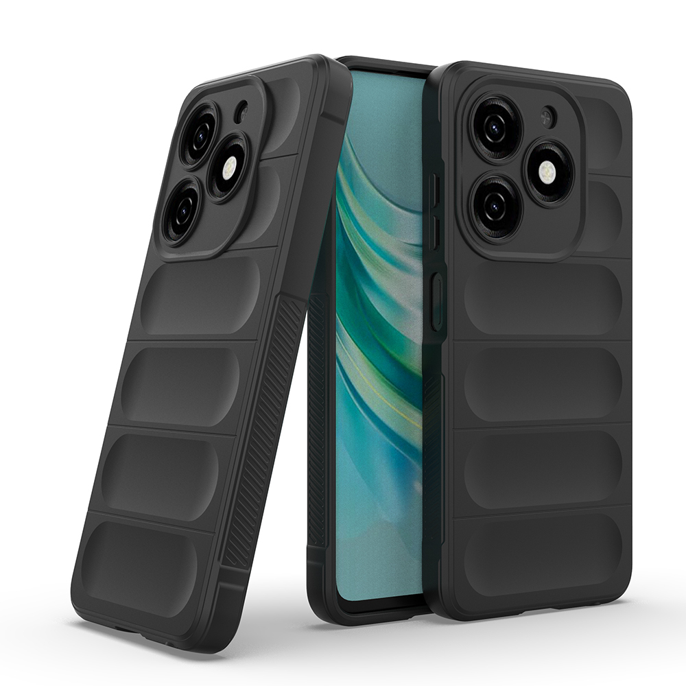 Tecno Spark 20C Kılıf Esnek TPU Oyuklu Arka Yüzey Tasarımlı Zore Etnik Silikon Kapak - 17