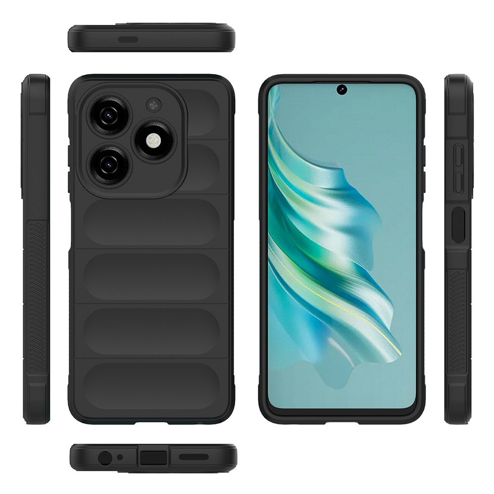 Tecno Spark 20C Kılıf Esnek TPU Oyuklu Arka Yüzey Tasarımlı Zore Etnik Silikon Kapak - 28