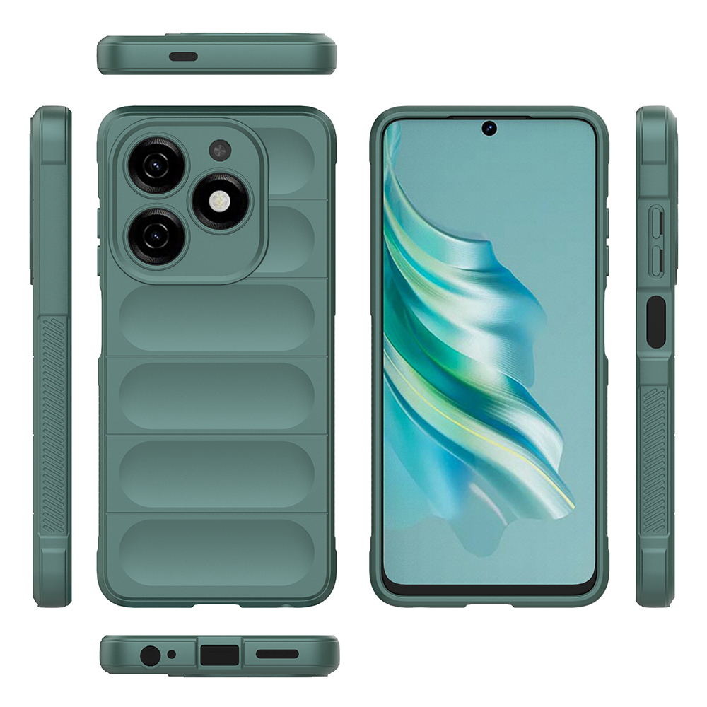 Tecno Spark 20C Kılıf Esnek TPU Oyuklu Arka Yüzey Tasarımlı Zore Etnik Silikon Kapak - 29