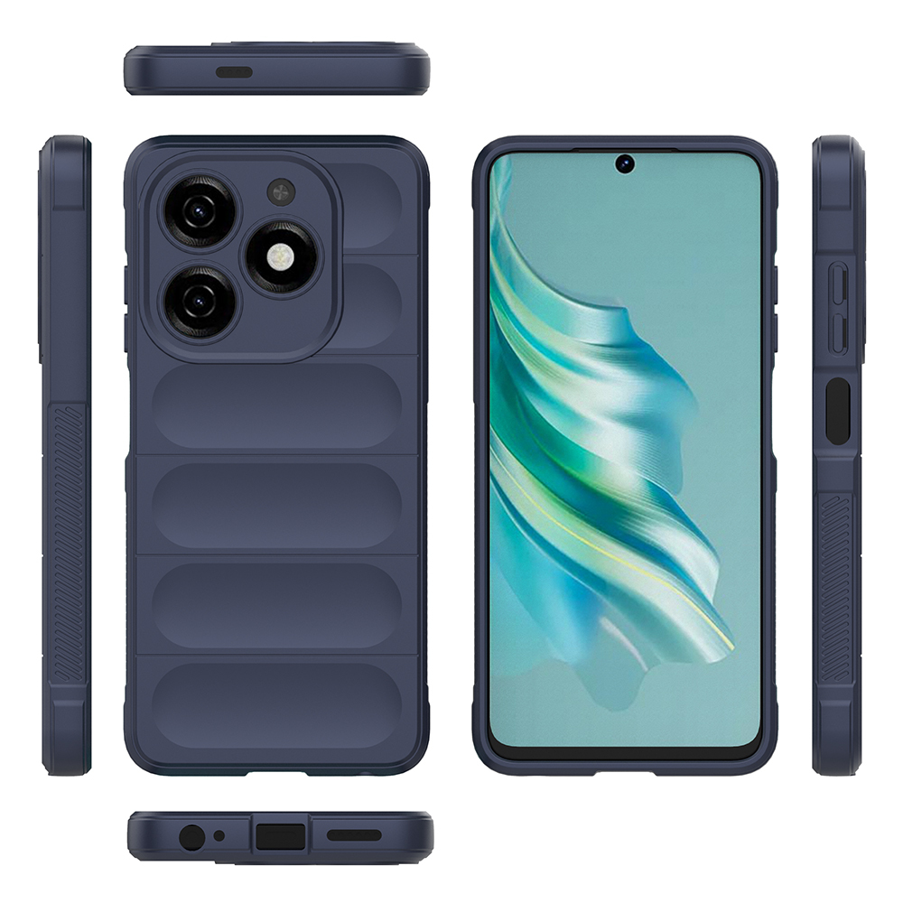 Tecno Spark 20C Kılıf Esnek TPU Oyuklu Arka Yüzey Tasarımlı Zore Etnik Silikon Kapak - 30