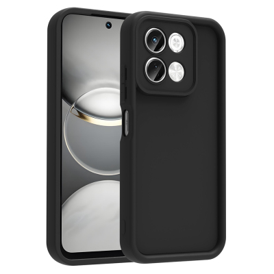 Tecno Spark 30 4G Case Camera Protection Zore Ananas Cover Black
