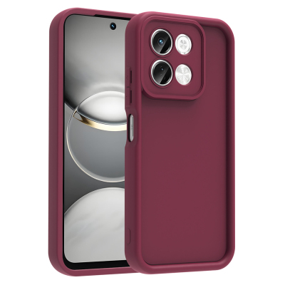 Tecno Spark 30 4G Case Camera Protection Zore Ananas Cover Plum