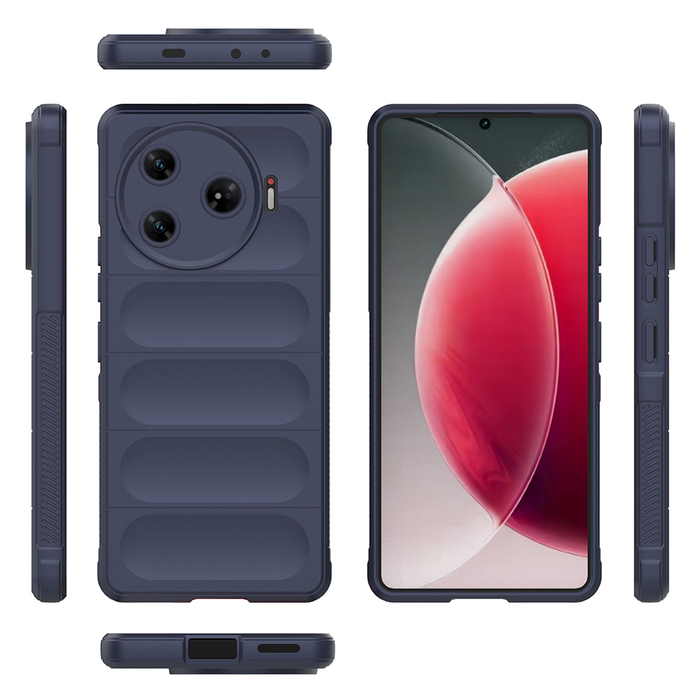 Tecno Spark 30 Pro Kılıf Esnek TPU Oyuklu Arka Yüzey Tasarımlı Zore Etnik Silikon Kapak - 5