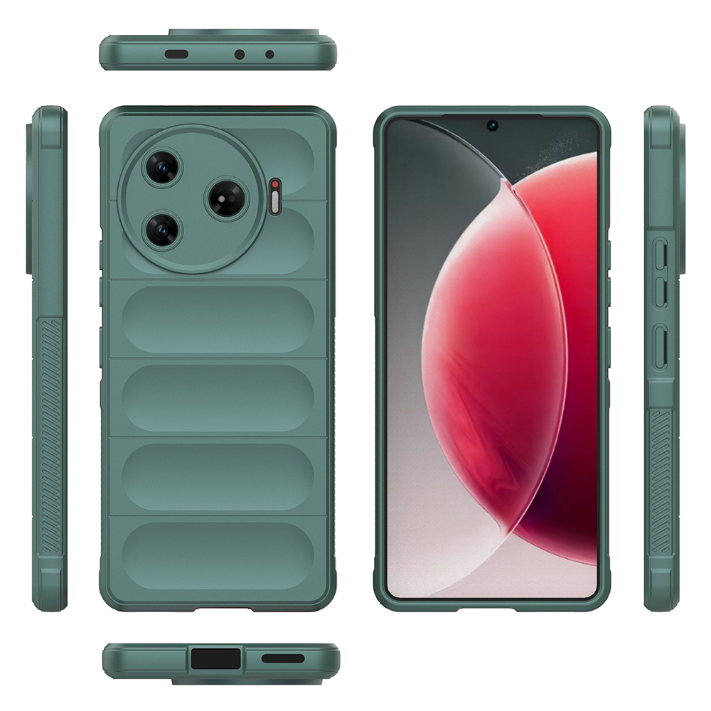 Tecno Spark 30 Pro Kılıf Esnek TPU Oyuklu Arka Yüzey Tasarımlı Zore Etnik Silikon Kapak - 6