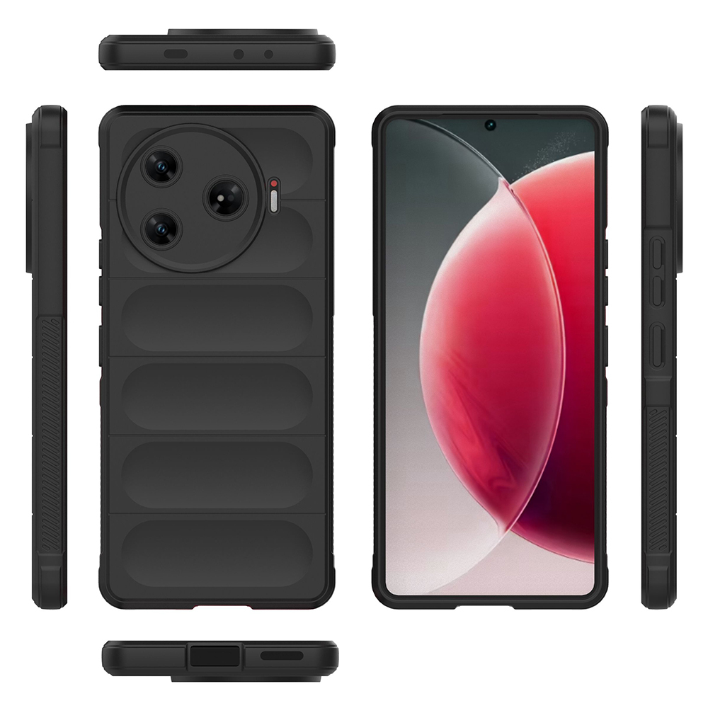 Tecno Spark 30 Pro Kılıf Esnek TPU Oyuklu Arka Yüzey Tasarımlı Zore Etnik Silikon Kapak - 7