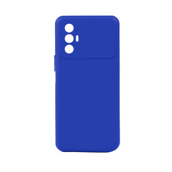 Tecno Spark 8 Pro Case Zore Biye Silicon Blue