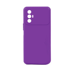 Tecno Spark 8 Pro Case Zore Biye Silicon Purple