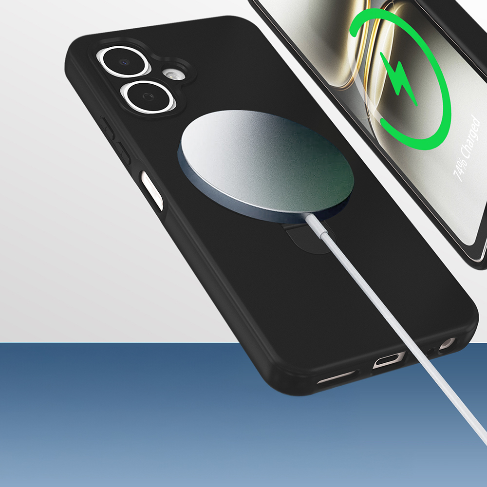 Tecno Spark Go 2 Kılıf M-safe Şarj Özellikli Standlı Zore Samara Kapak - 7