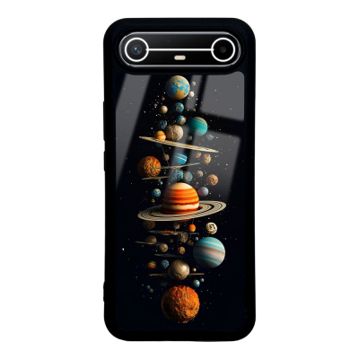 Tecno Spark Slim 5G Case with Camera Protection, Patterned Zore Lusi Cover Gezegen