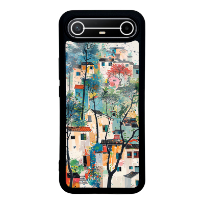 Tecno Spark Slim 5G Case with Camera Protection, Patterned Zore Lusi Cover Evler