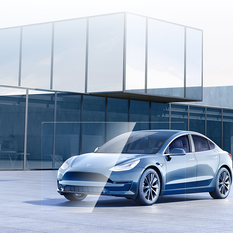 Tesla Model Y CaseWorld Araç Multimedya Uygulama Aparatlı Ekran Koruyucu - 3