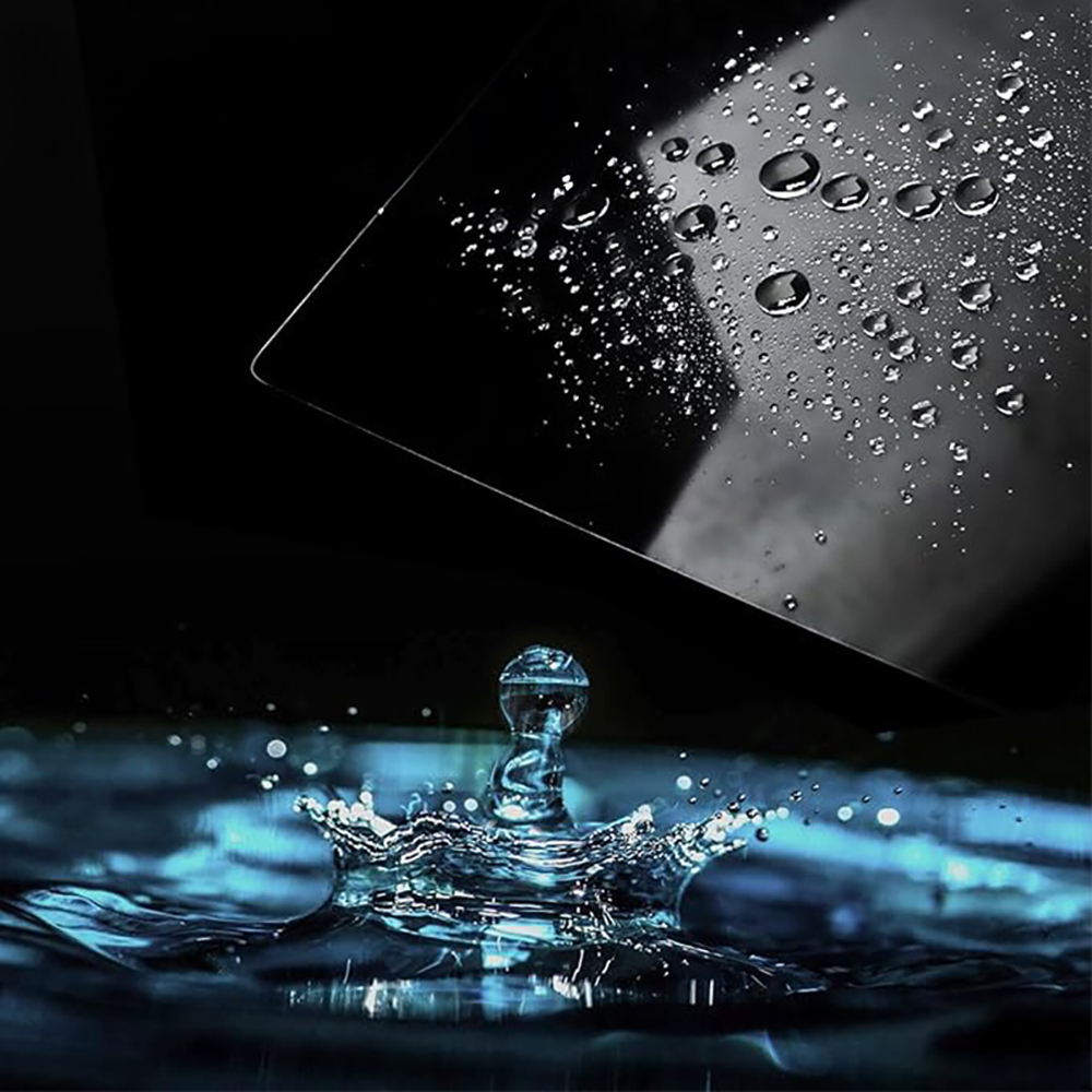 Tesla New Model Y 2in1 Car Multimedia Screen Protector Zore Premium Matte Tempered Glass Screen Protector Application Tool - 5