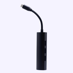 Usb Duplicator Usb-C To Usb 3.0 HUB Adapter Black