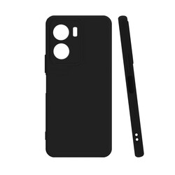 Vivo Y16 Case Zore Biye Silicone Black