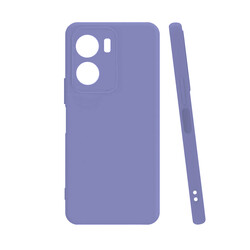 Vivo Y16 Case Zore Biye Silicone Lila