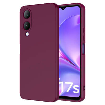 Vivo Y17S Case Zore Mara Launch Cover Koyu Mor