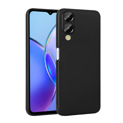 Vivo Y17S Case Zore Premier Silicone Cover Black