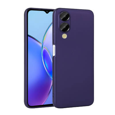 Vivo Y17S Case Zore Premier Silicone Cover Navy blue