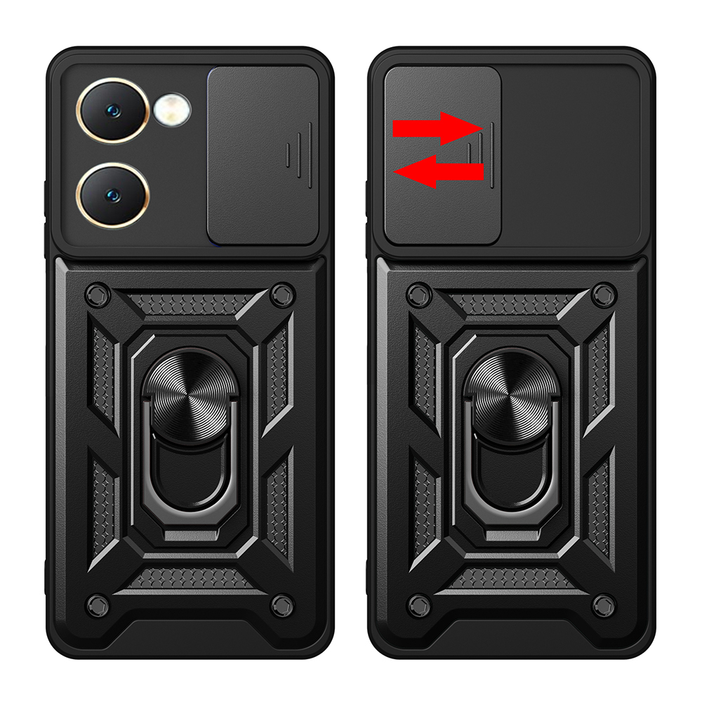 Vivo Y18 Case Magnetic Stand Camera Protection Zore Sliding Vega Cover - 4