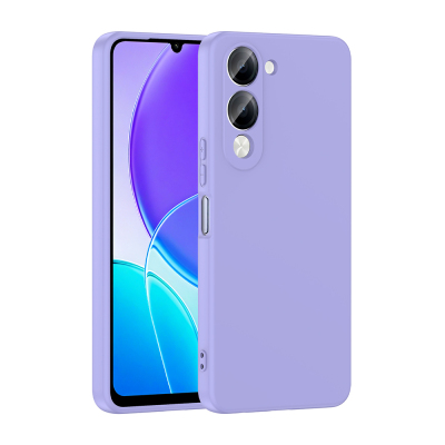 Vivo Y19 Case Zore Mara Lansman Cover Lila