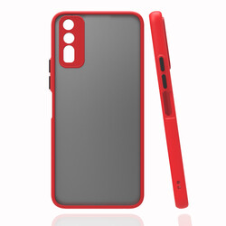 Vivo Y20 Case Zore Hux Cover Red