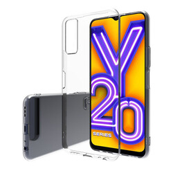 Vivo Y20 Case Zore Süper Silikon Cover Colorless