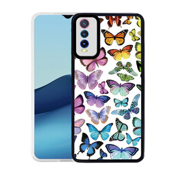 Vivo Y20S Case Zore M-Fit Patterned Cover Butterfly No3