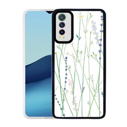 Vivo Y20S Case Zore M-Fit Patterned Cover Flower No4