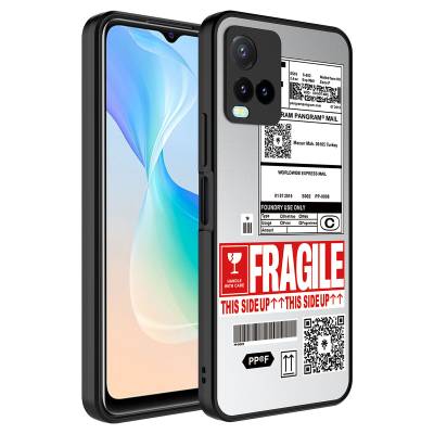 Vivo Y21S Case Mirror Patterned Camera Protected Glossy Zore Mirror Cover Fragile