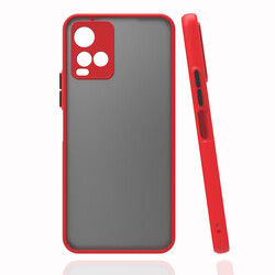 Vivo Y21S Case Zore Hux Cover Red