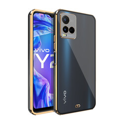 Vivo Y21S Case Zore Voit Clear Cover Black