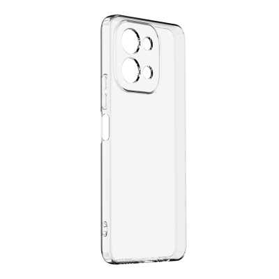 Vivo Y28 Kılıf Zore Süper Silikon Kapak Şeffaf