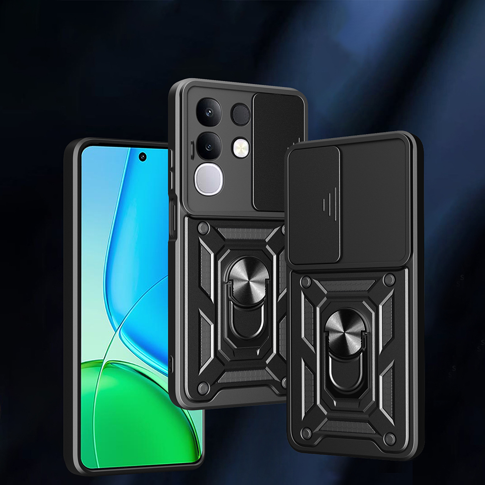 Vivo Y29 4G Case Magnetic Stand Camera Protection Zore Sliding Vega Cover - 4