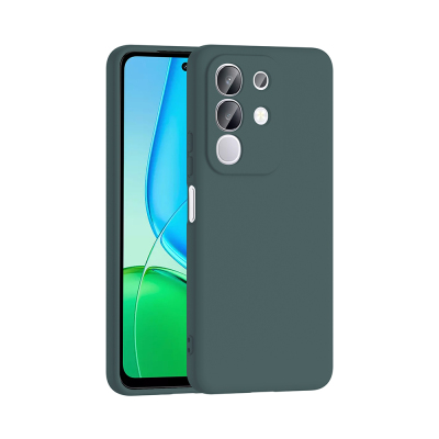 Vivo Y29 4G Kılıf Zore Mara Lansman Kapak Koyu Yeşil