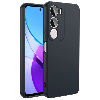 Vivo Y31 5G Kılıf Zore Mara Lansman Kapak Siyah