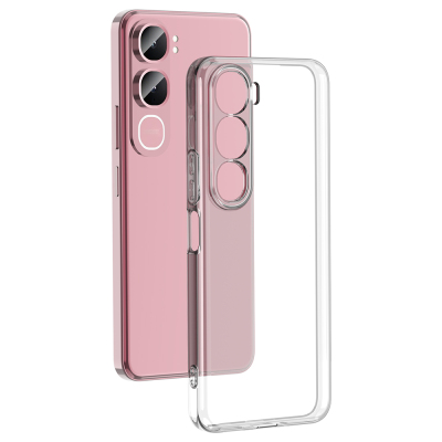 Vivo Y31 5G Kılıf Zore Süper Silikon Kapak Şeffaf
