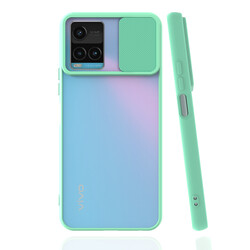 Vivo Y32 Case Zore Lensi Cover Turquoise