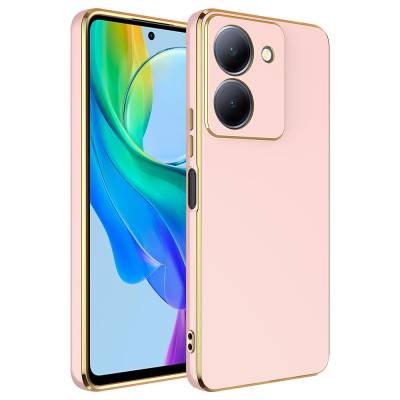 Vivo Y36 4G Case Zore Bark Cover Rose Gold