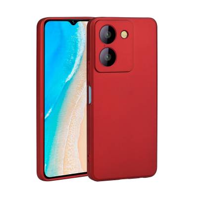 Vivo Y36 4G Case Zore Premier Silicone Cover Red